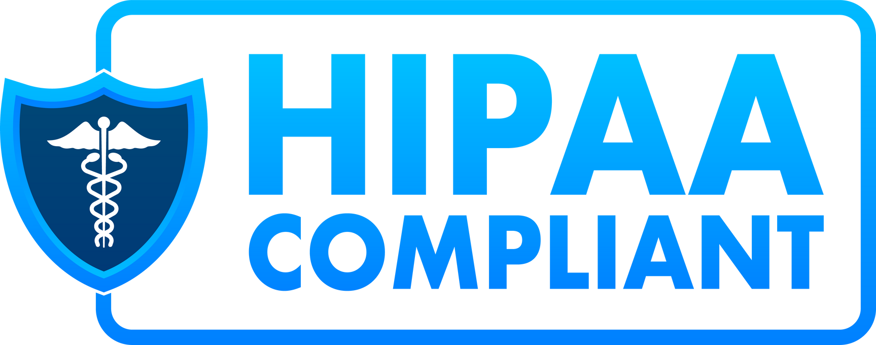 Hipaa compliant. Checkmark icon. Vector design. Logo symbol. Vector stock illustration